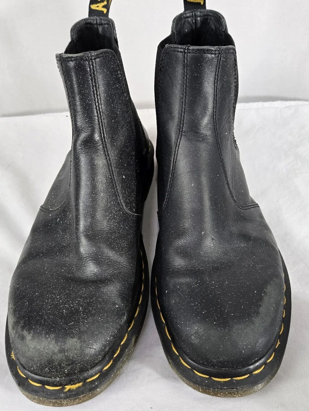 Dr. Martens Doc Chelsea Casual Boots Mens Size 13 Slip On Work Leather Black